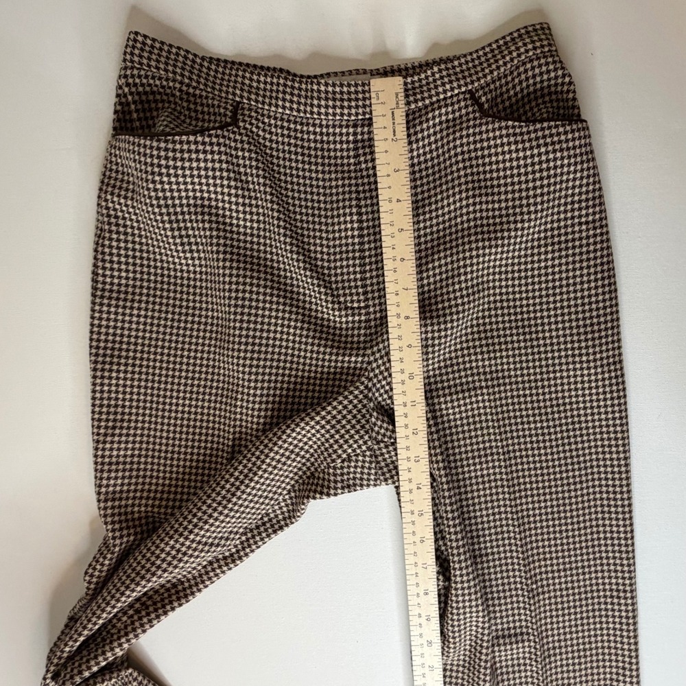 Garfield & Marks Continental Pkt Pants Sz‎ 8 VTG Houndstooth USA Academia Office - Picture 10 of 11